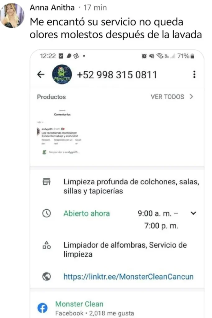 servicio profesional de limpieza de tapicería en Cancún